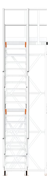 Front Image of Stair Modular Kattsafe 2Stages RightExit