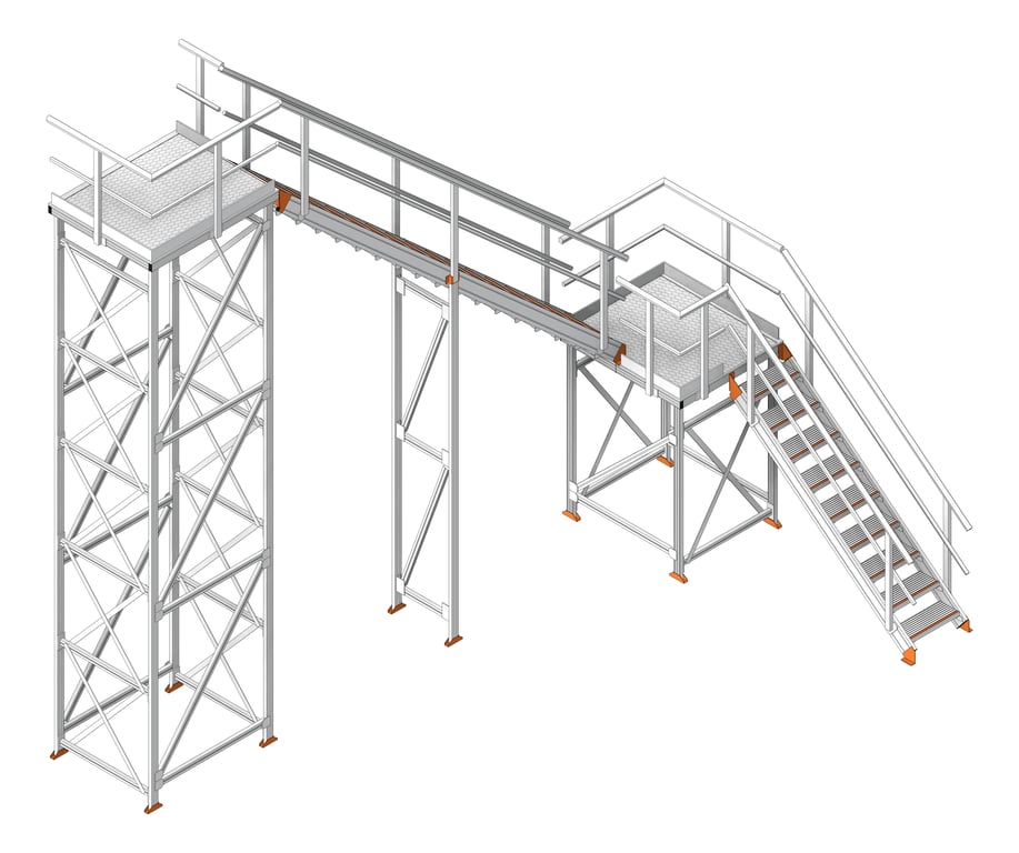 Navigate to Stair Modular Kattsafe LShape 2Stages RightExit