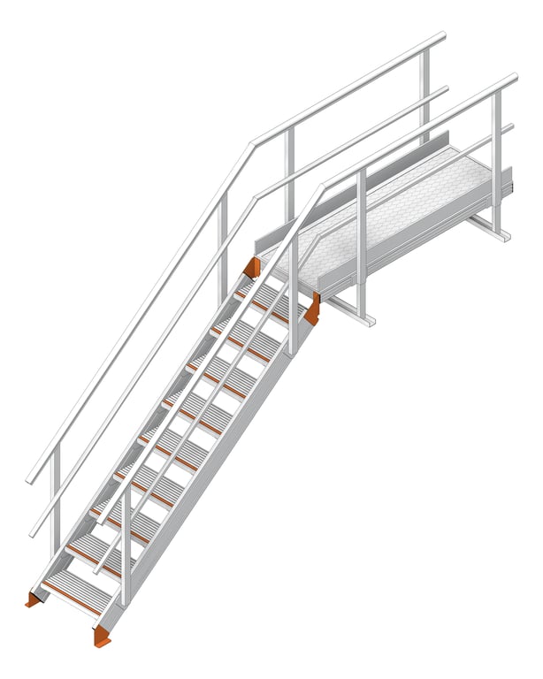 Navigate to Stair Modular Kattsafe Platform NoSupport