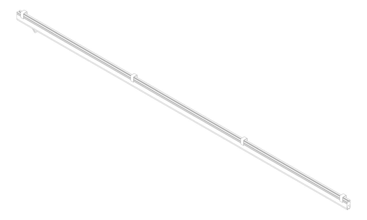3D Documentation Image of FallProtection RigidRail Kattsafe FlushMount