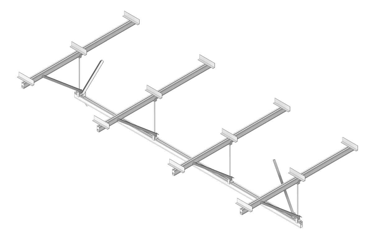 FallProtection RigidRail Kattsafe PurlinMount Inline