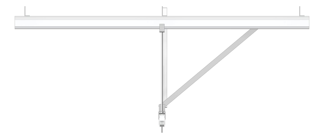 Left Image of FallProtection RigidRail Kattsafe PurlinMount Inline