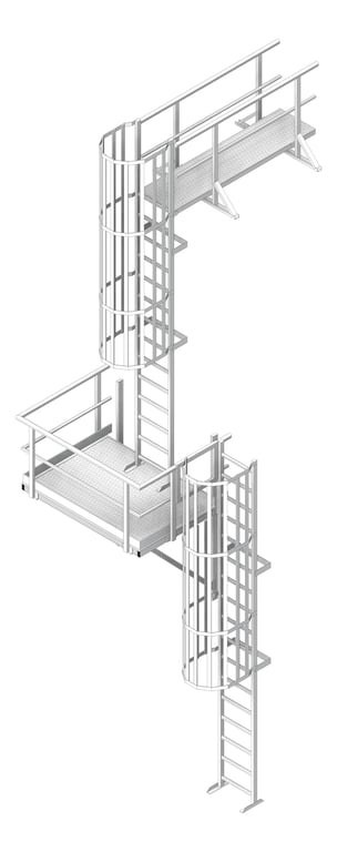 Navigate to Ladder Rung Kattsafe Vertical Caged AccessKit Midway