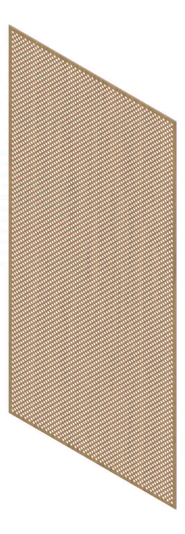 3D Presentation Image of Panel Acoustic Keystone KeyNirvana KP1 2400x1200 FlorentineWalnut