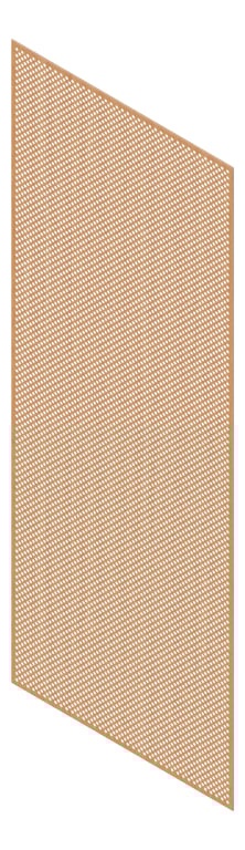 3D Presentation Image of Panel Acoustic Keystone KeyNirvana KP1 3000x1200 ElegantOak
