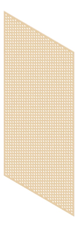 3D Presentation Image of Panel Acoustic Keystone KeyNirvana KP2 2400x1200 BlondeOak