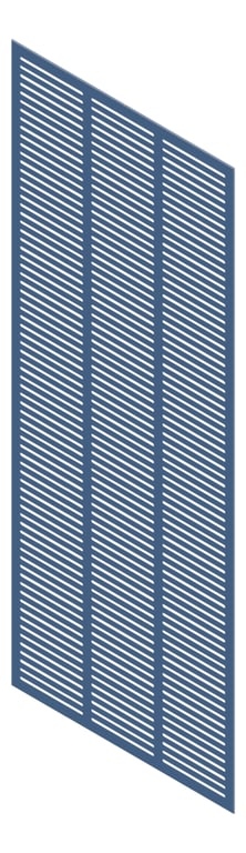 3D Presentation Image of Panel Acoustic Keystone KeyNirvana KS3 3000x1200 PrimaryBlue