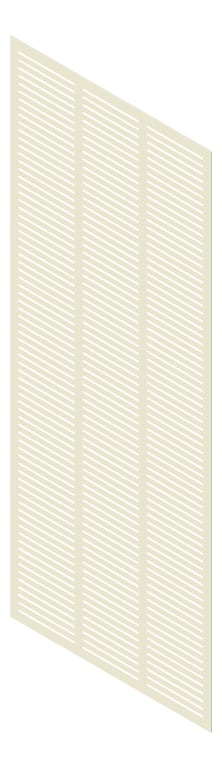 3D Presentation Image of Panel Acoustic Keystone KeyNirvana KS3 3000x1200 WhiteNatural