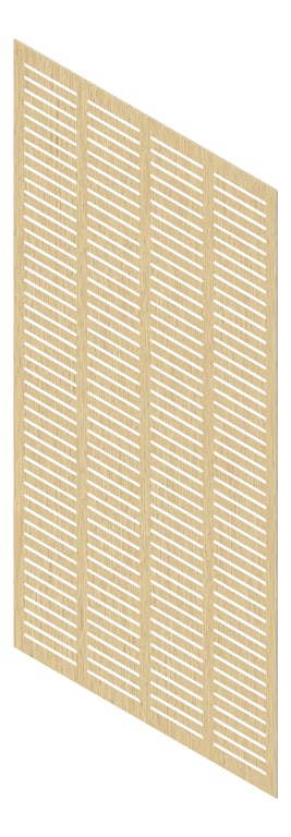 3D Presentation Image of Panel Acoustic Keystone KeyNirvana KS4 2400x1200 BavarianOak