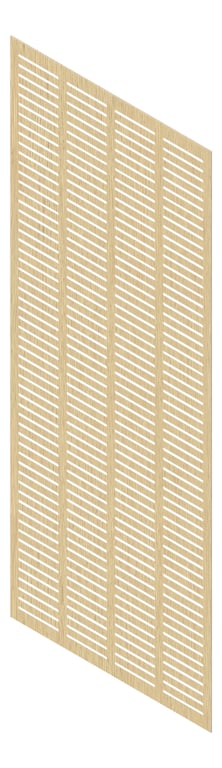 3D Presentation Image of Panel Acoustic Keystone KeyNirvana KS4 3000x1200 BavarianOak