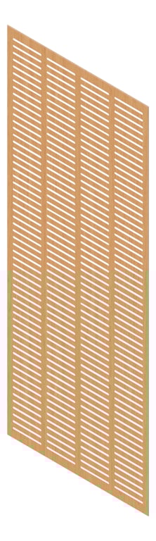 3D Presentation Image of Panel Acoustic Keystone KeyNirvana KS4 3000x1200 ElegantOak