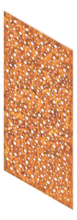 3D Presentation Image of Panel Acoustic Keystone KeyPly Designer 1200x600 HoopPly JarrahStain