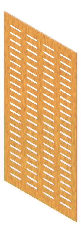 3D Presentation Image of Panel Acoustic Keystone KeyPly KS4 1200x600 HoopPly BlackbuttStain