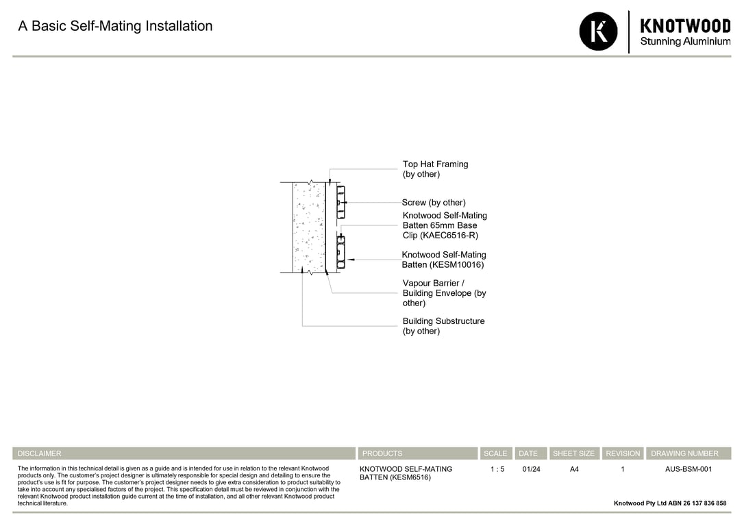 AUS-BSM-001 - A Basic Self-Mating Installation