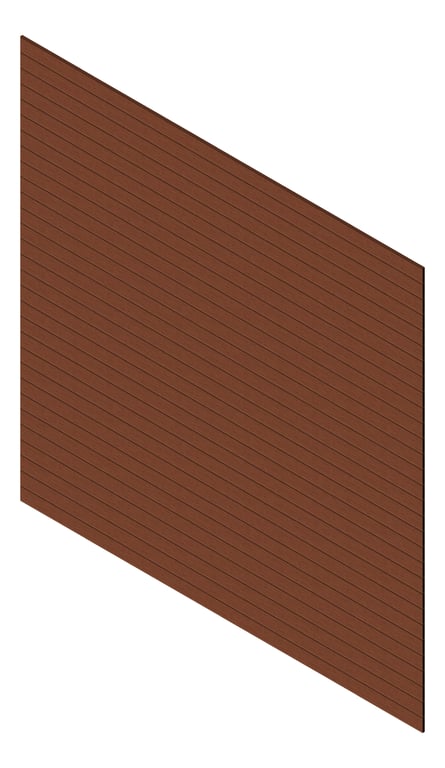 3D Presentation Image of Cladding Aluminium Knotwood Traditional Horizontal 100Flat Blackbutt