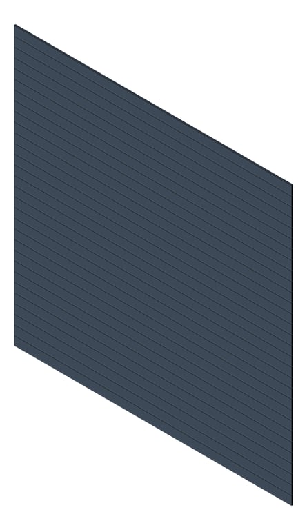 3D Presentation Image of Cladding Aluminium Knotwood Traditional Horizontal 100Flat DeepOcean