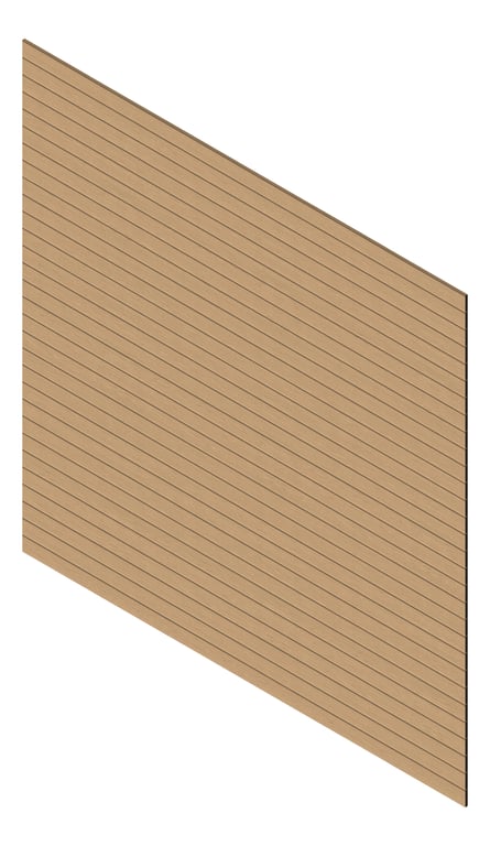 3D Presentation Image of Cladding Aluminium Knotwood Traditional Horizontal 100Flat NordicOak
