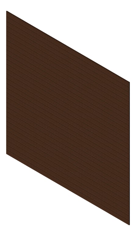 3D Presentation Image of Cladding Aluminium Knotwood Traditional Horizontal 100Flat PacificTeak