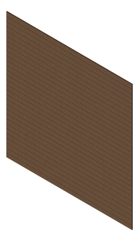 3D Presentation Image of Cladding Aluminium Knotwood Traditional Horizontal 100Flat QueenslandWalnut
