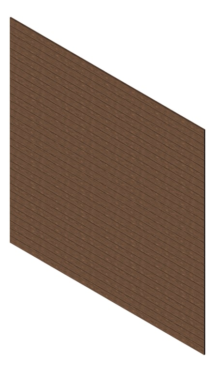 3D Presentation Image of Cladding Aluminium Knotwood Traditional Horizontal 100Flat RoyalOak