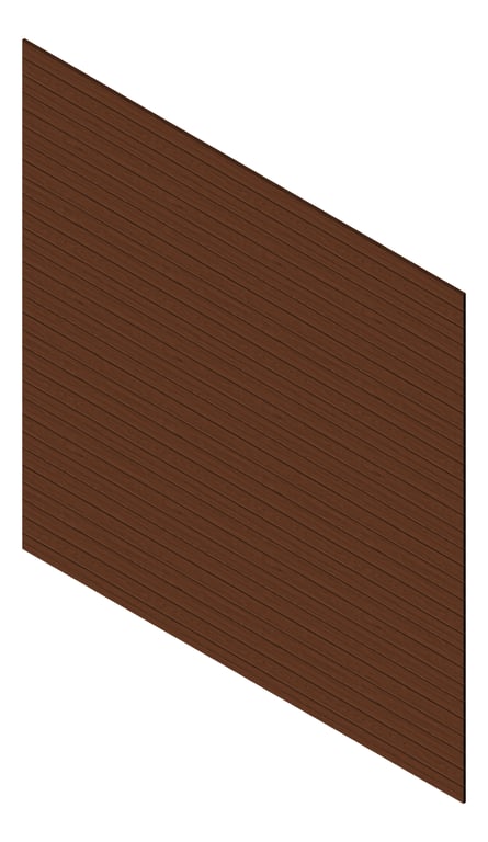 3D Presentation Image of Cladding Aluminium Knotwood Traditional Horizontal 100Flat WesternRedCedar