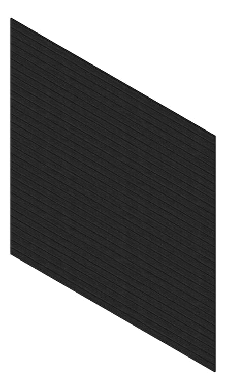 3D Presentation Image of Cladding Aluminium Knotwood Traditional Horizontal 100Shadowline BlackWenge
