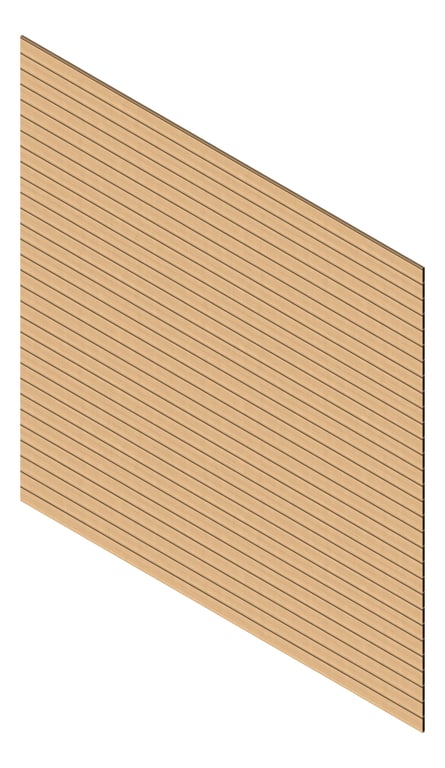 3D Presentation Image of Cladding Aluminium Knotwood Traditional Horizontal 100Shadowline Hinoki