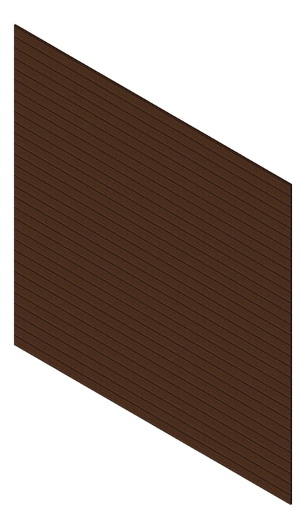 3D Presentation Image of Cladding Aluminium Knotwood Traditional Horizontal 100Shadowline PacificTeak