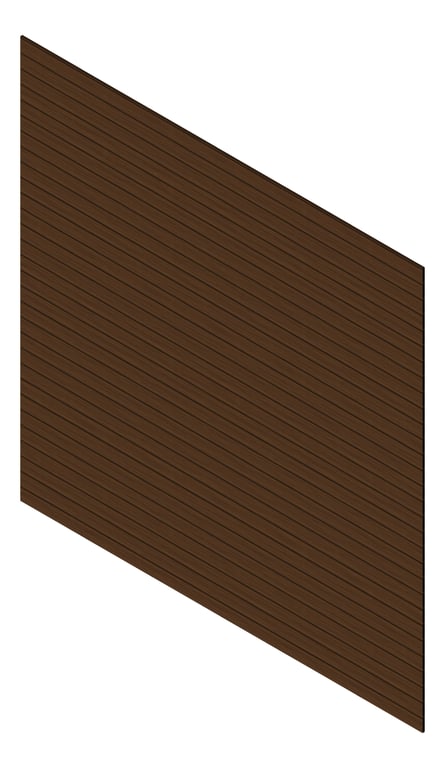 3D Presentation Image of Cladding Aluminium Knotwood Traditional Horizontal 100Shadowline RedWood