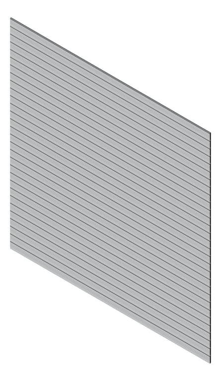 3D Presentation Image of Cladding Aluminium Knotwood Traditional Horizontal 100Shadowline Silver