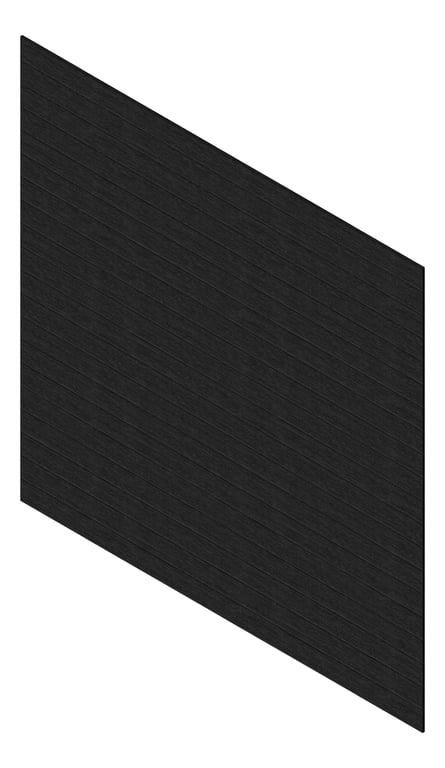 3D Presentation Image of Cladding Aluminium Knotwood Traditional Horizontal 150Flat BlackWenge