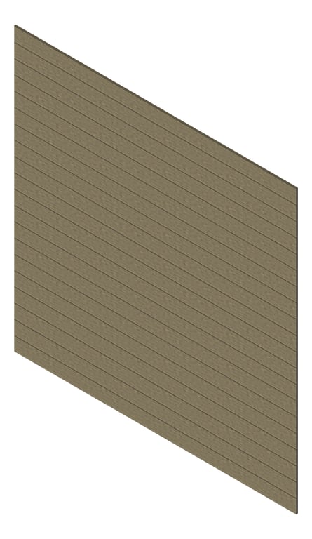 3D Presentation Image of Cladding Aluminium Knotwood Traditional Horizontal 150Flat Driftwood