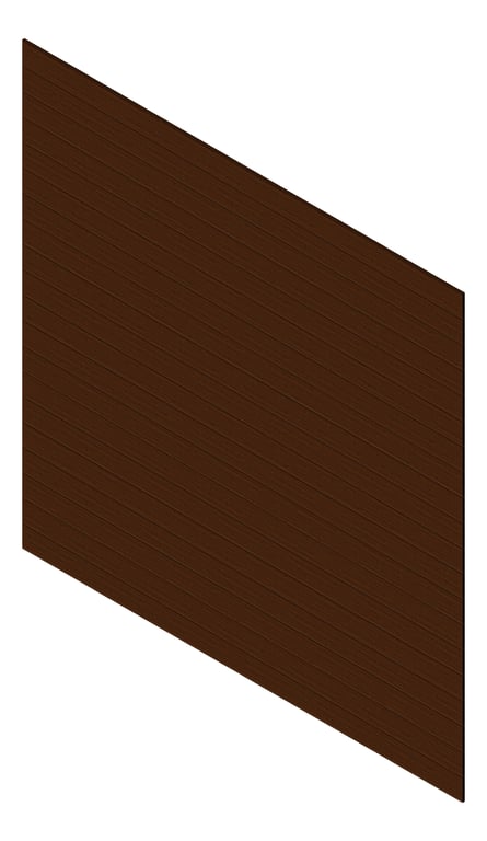 3D Presentation Image of Cladding Aluminium Knotwood Traditional Horizontal 150Flat EnglishChestnut