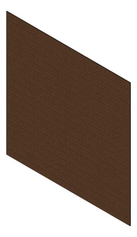 3D Presentation Image of Cladding Aluminium Knotwood Traditional Horizontal 150Flat Kwila