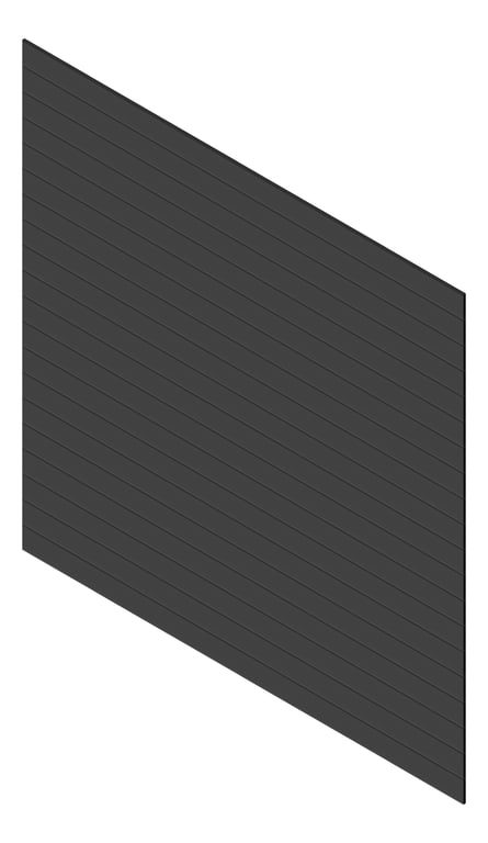 3D Presentation Image of Cladding Aluminium Knotwood Traditional Horizontal 150Flat Monument