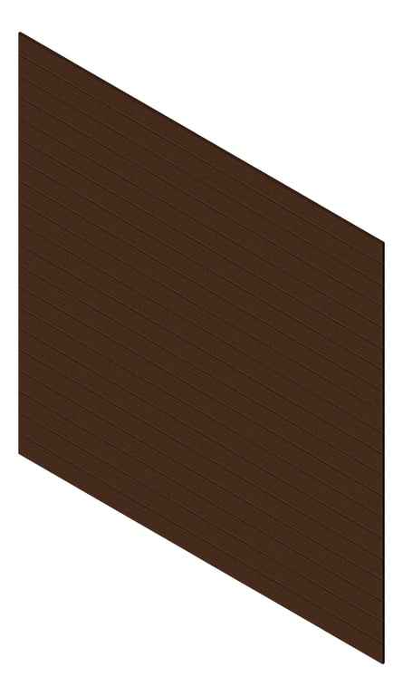 3D Presentation Image of Cladding Aluminium Knotwood Traditional Horizontal 150Flat PacificTeak