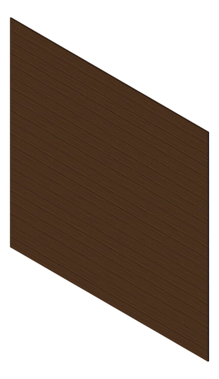 3D Presentation Image of Cladding Aluminium Knotwood Traditional Horizontal 150Flat RedWood
