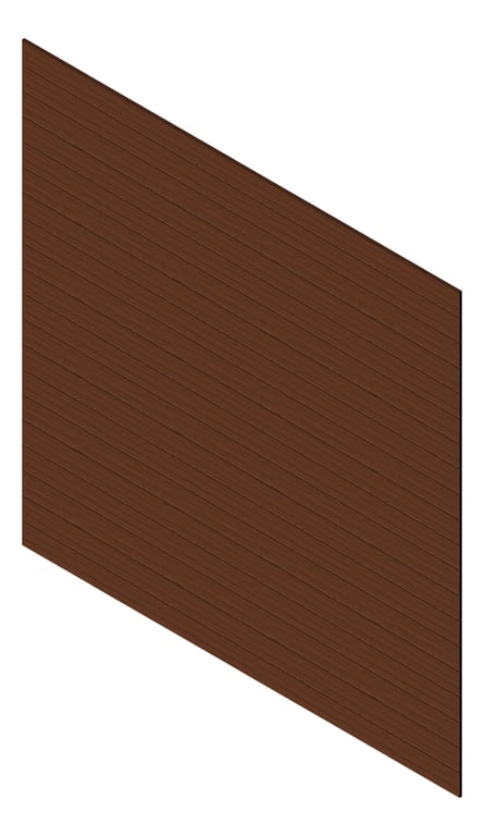 3D Presentation Image of Cladding Aluminium Knotwood Traditional Horizontal 150Flat WesternRedCedar