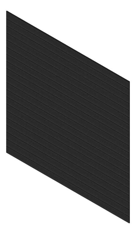 3D Presentation Image of Cladding Aluminium Knotwood Traditional Horizontal 150Shadowline BlackCedar