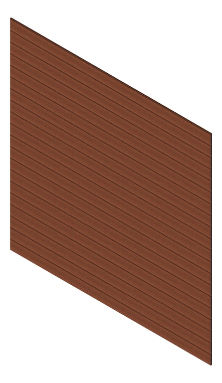 3D Presentation Image of Cladding Aluminium Knotwood Traditional Horizontal 150Shadowline Blackbutt
