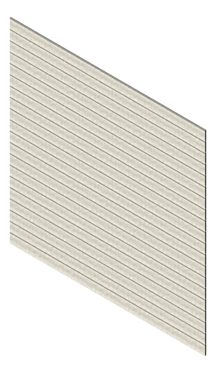 3D Presentation Image of Cladding Aluminium Knotwood Traditional Horizontal 150Shadowline Concrete