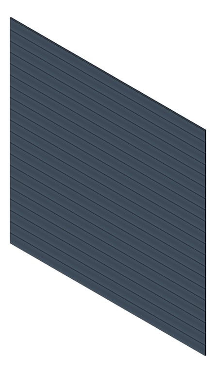 3D Presentation Image of Cladding Aluminium Knotwood Traditional Horizontal 150Shadowline DeepOcean