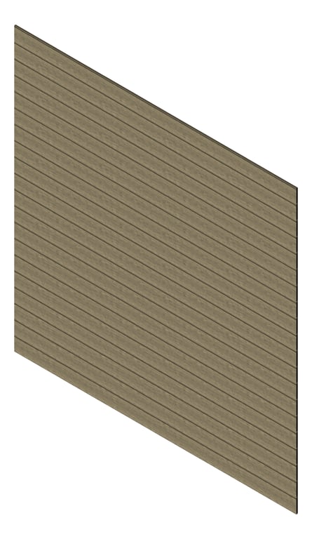 3D Presentation Image of Cladding Aluminium Knotwood Traditional Horizontal 150Shadowline Driftwood