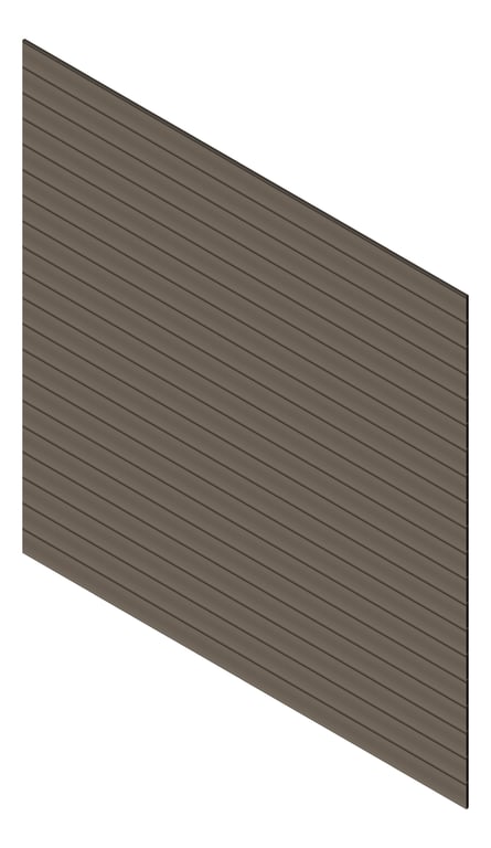 3D Presentation Image of Cladding Aluminium Knotwood Traditional Horizontal 150Shadowline Jasper