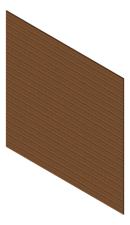 3D Presentation Image of Cladding Aluminium Knotwood Traditional Horizontal 150Shadowline LightOak