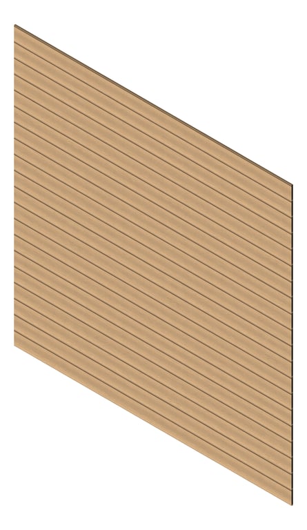 3D Presentation Image of Cladding Aluminium Knotwood Traditional Horizontal 150Shadowline NordicOak