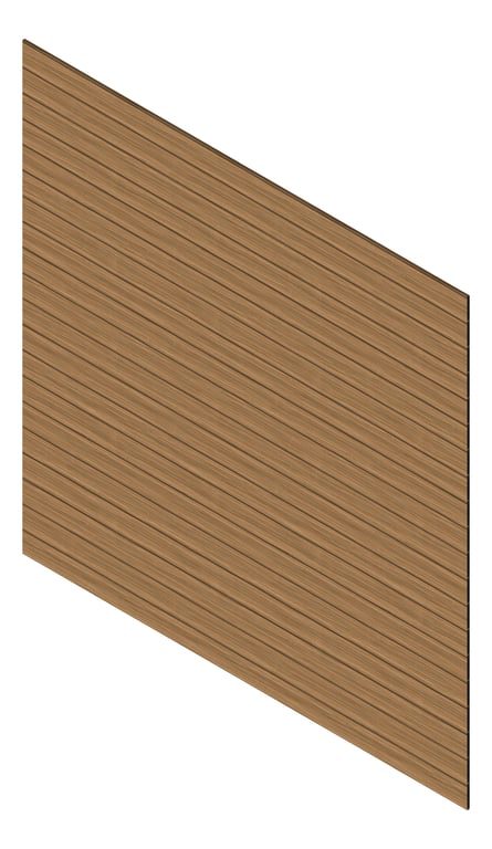 3D Presentation Image of Cladding Aluminium Knotwood Traditional Horizontal 150Shadowline SilverWattle