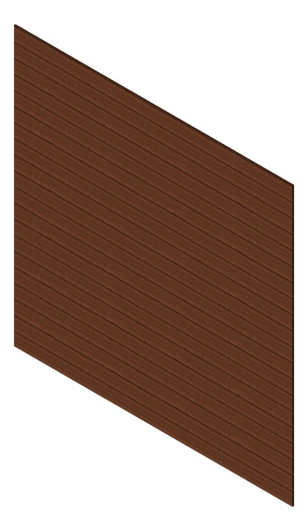 3D Presentation Image of Cladding Aluminium Knotwood Traditional Horizontal 150Shadowline WesternRedCedar