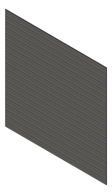 3D Presentation Image of Cladding Aluminium Knotwood Traditional Horizontal 150Shadowline WoodlandGrey