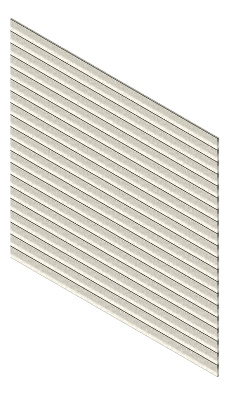 3D Presentation Image of Cladding Aluminium Knotwood Traditional Horizontal 150Shiplap Concrete